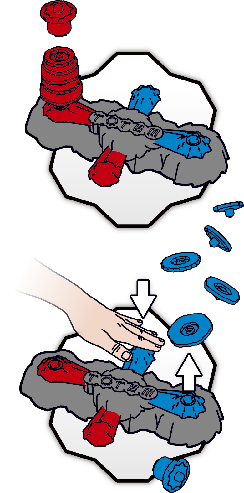 Totem Infernal Xtreme Duel Lansay Jeu Action