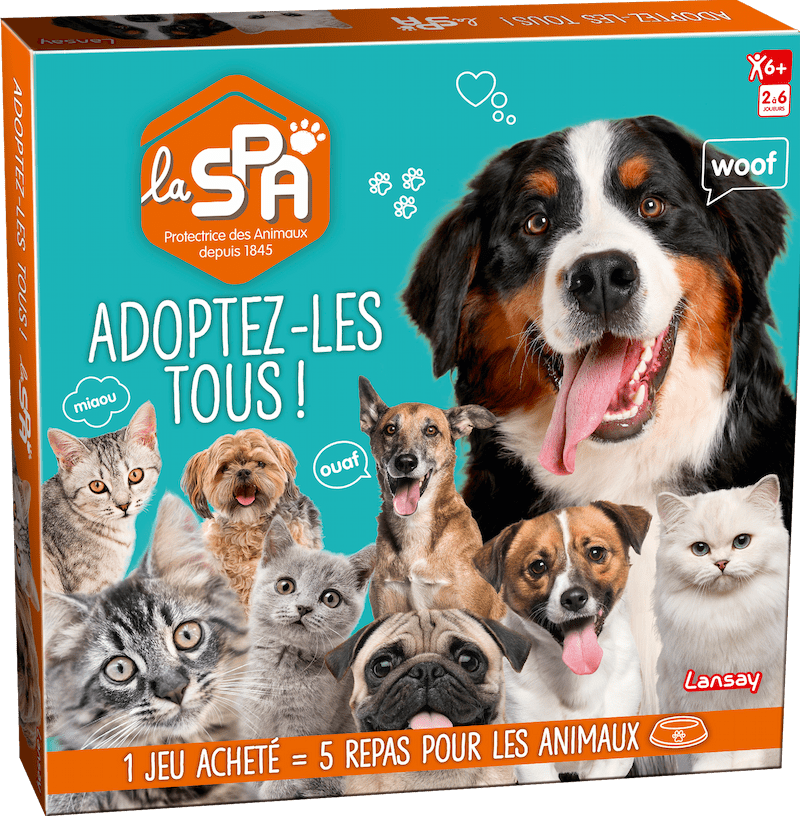 SPA - Adoptez-les tous ! jeu de société lansay