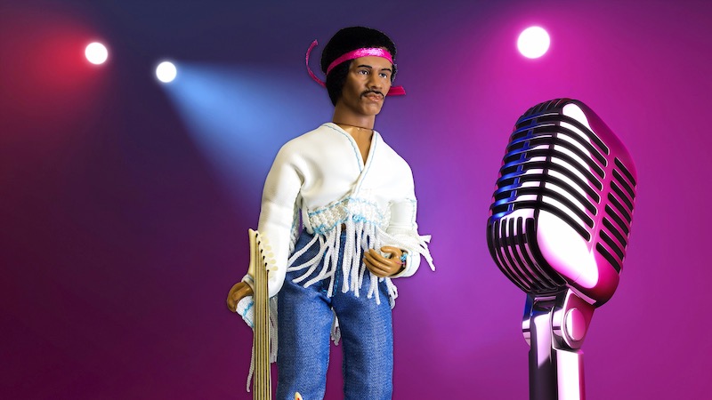 Mego figurine jimi hendrix lansay