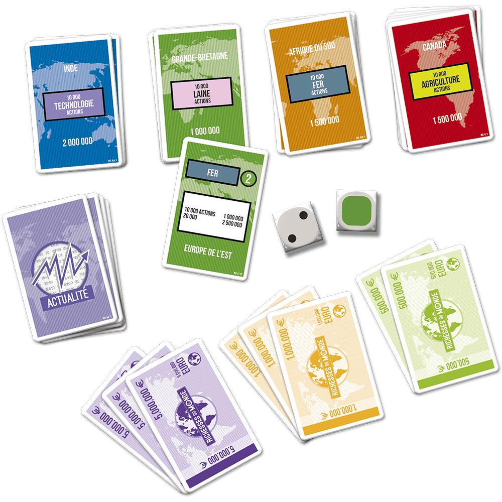 Richesses du monde express, le jeu de cartes