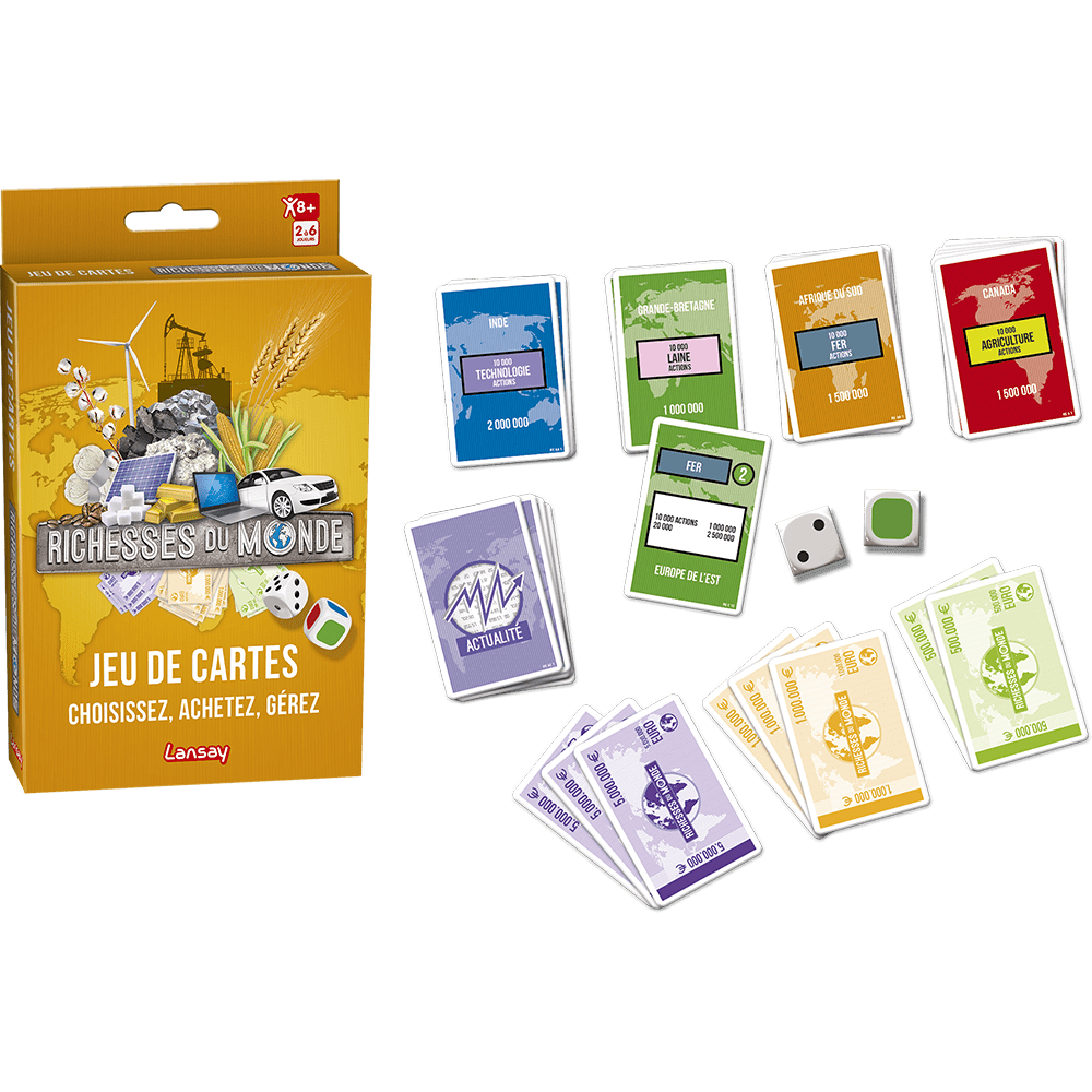 Richesses du monde express, le jeu de cartes