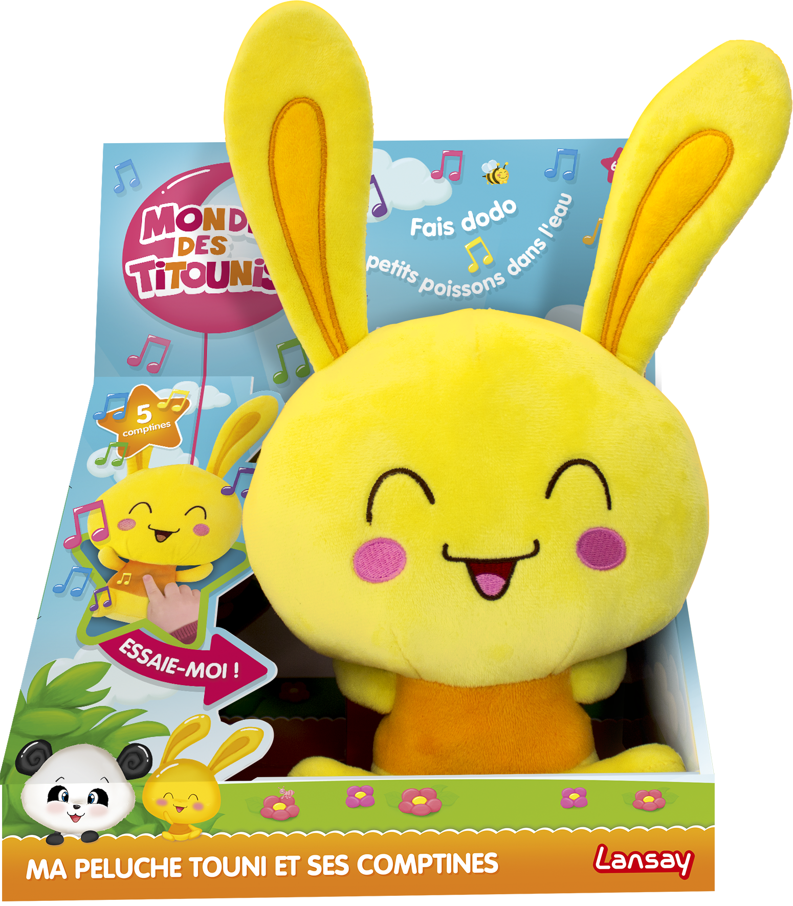Titounis Peluche Musicale Comptines YouTube Lansay