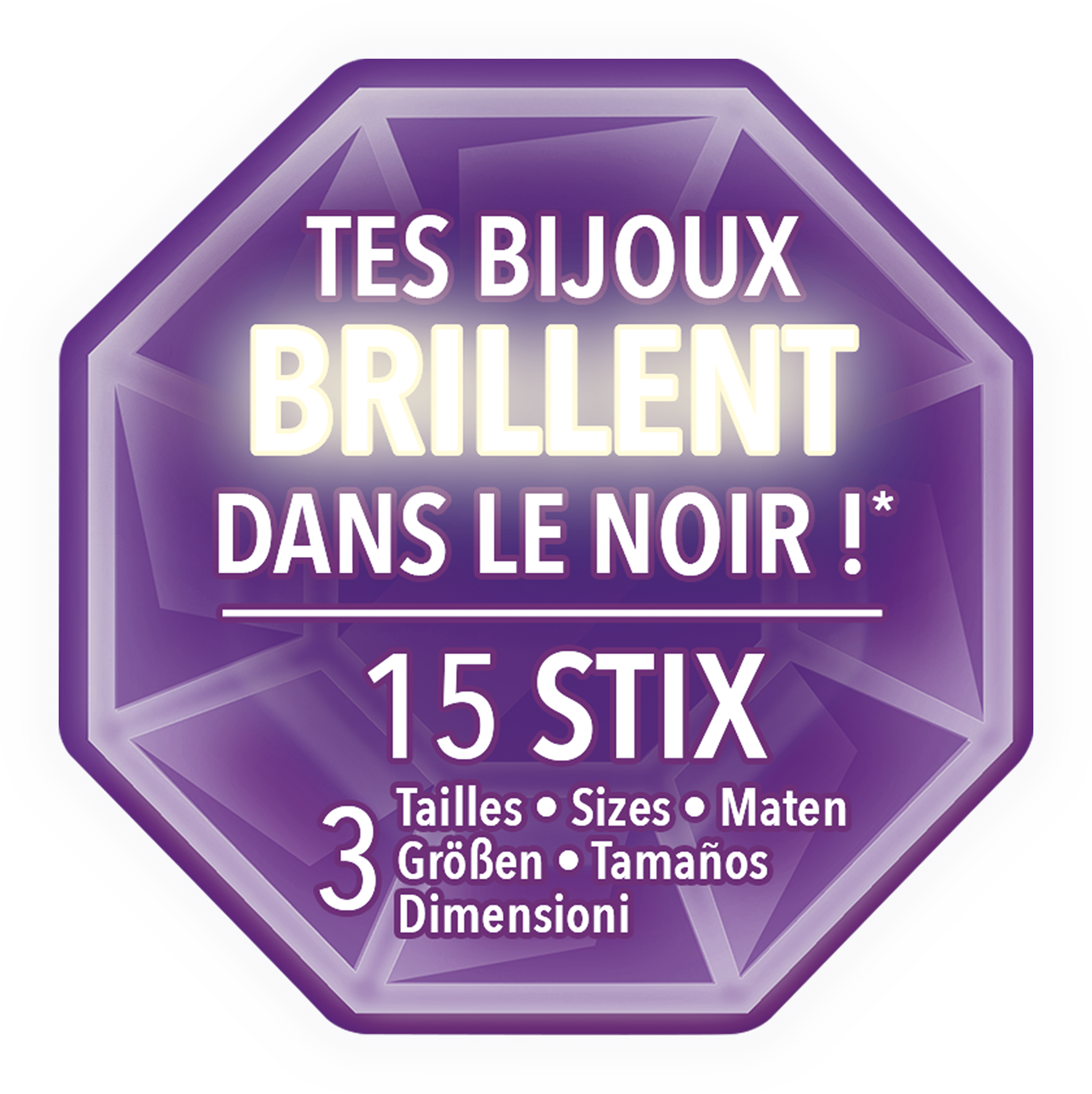 Cutie Stix Bijoux Cristal Phosphorescent loisirs créatifs perles fun kawaii