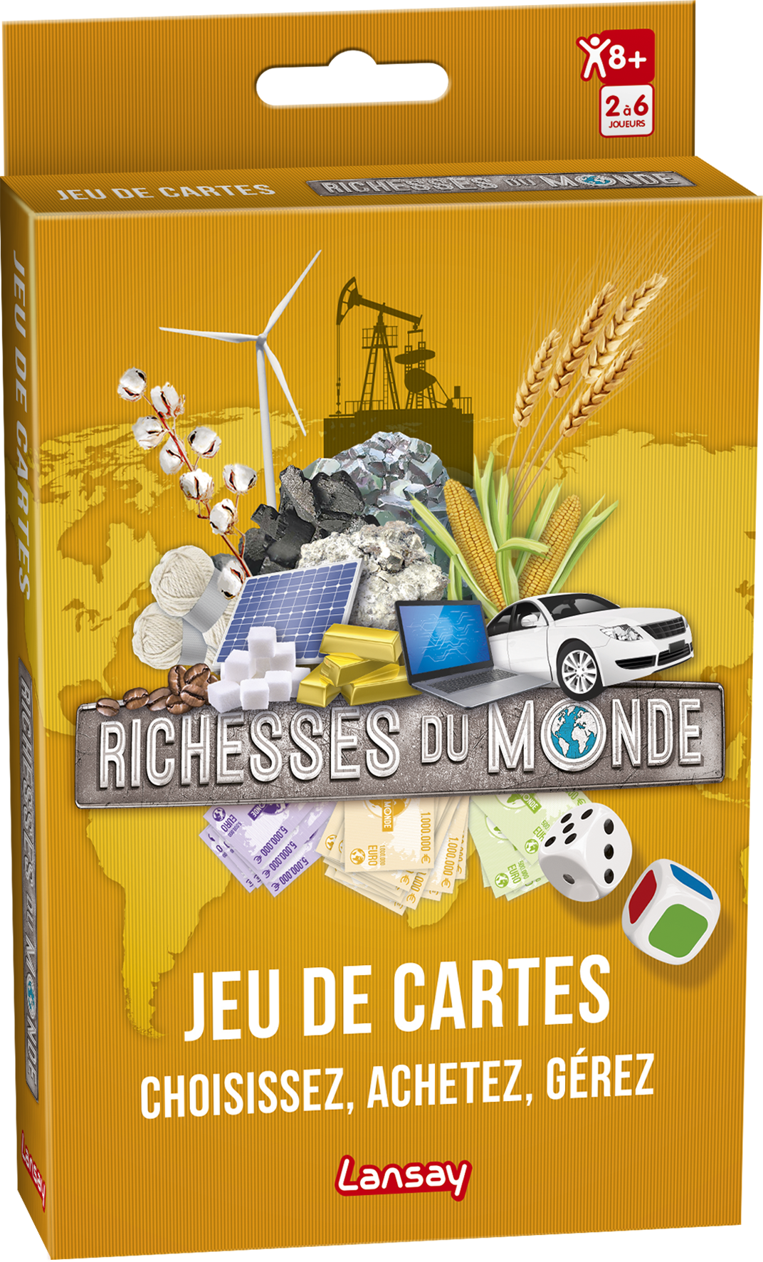 Richesses du Monde Jeu de cartes Lansay