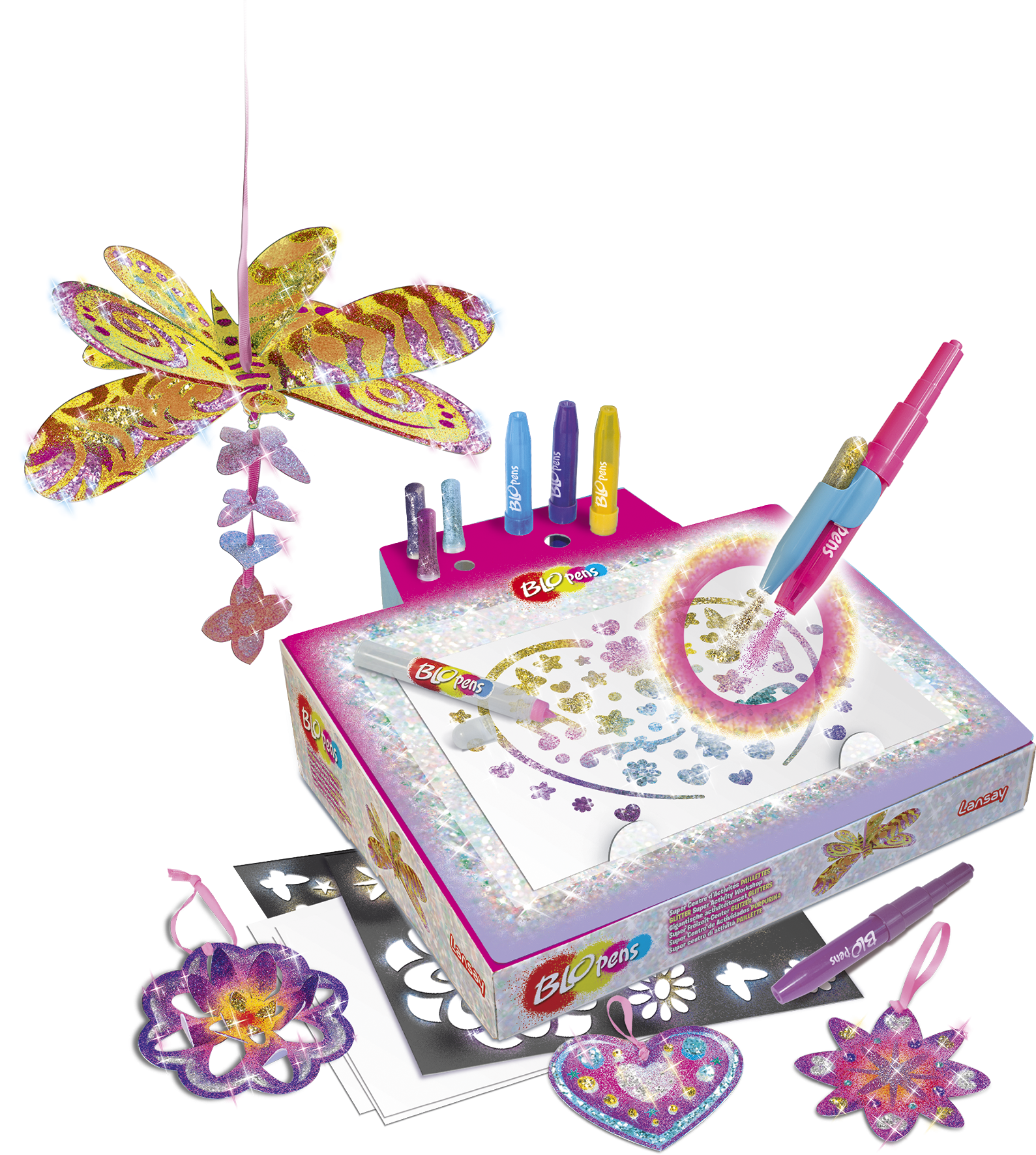 Blopens, Paillettes, Dessins, Feutres, coloriage