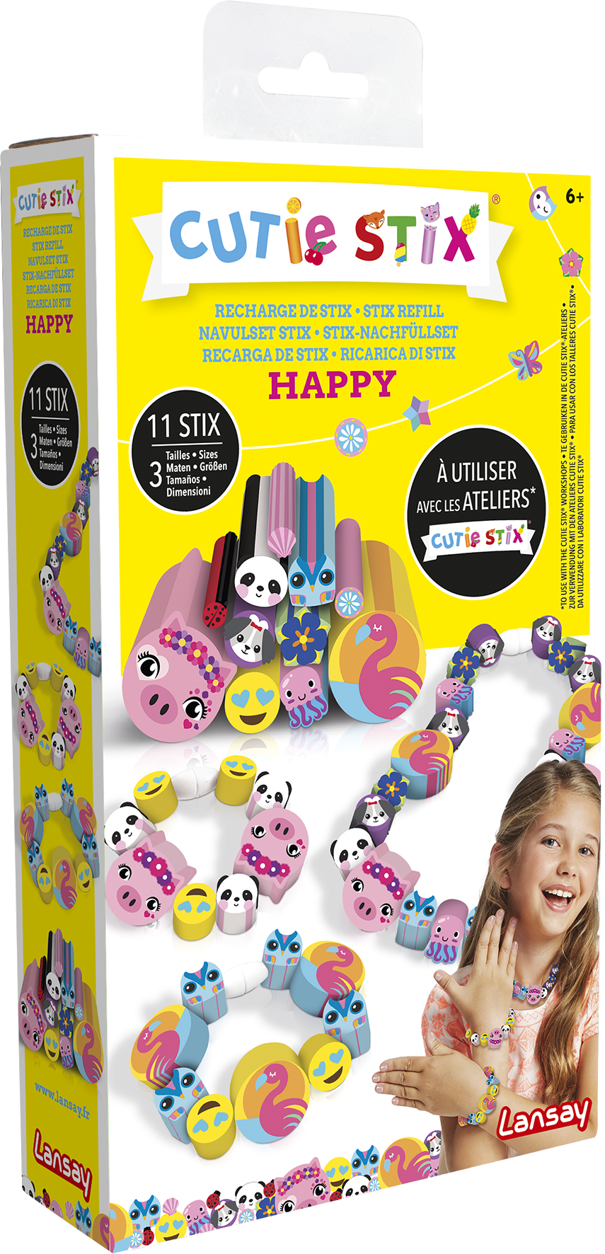 Cutie Stix Recharge Happy Bijoux enfant Loisirs créatifs