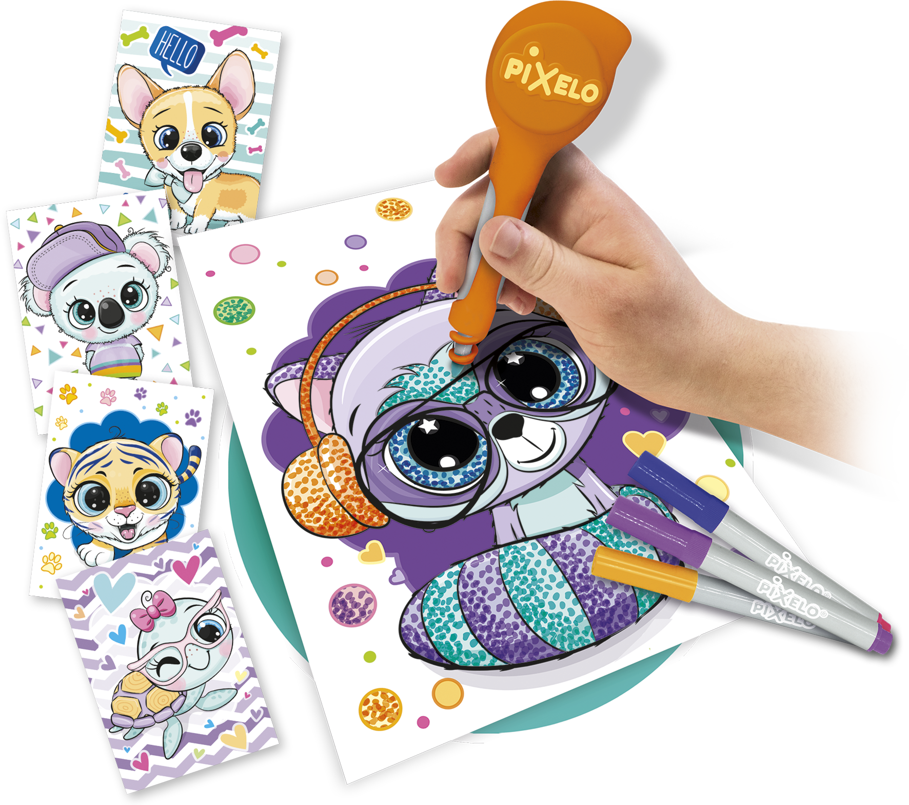 Pixelo Activités Créatives Dessin feutre pointillisme enfant