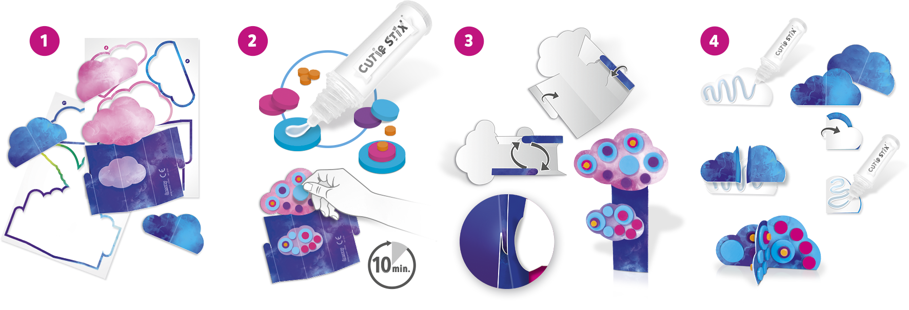 Cutie Stix Art, Loisirs créatifs, Décoration, Mosaïque