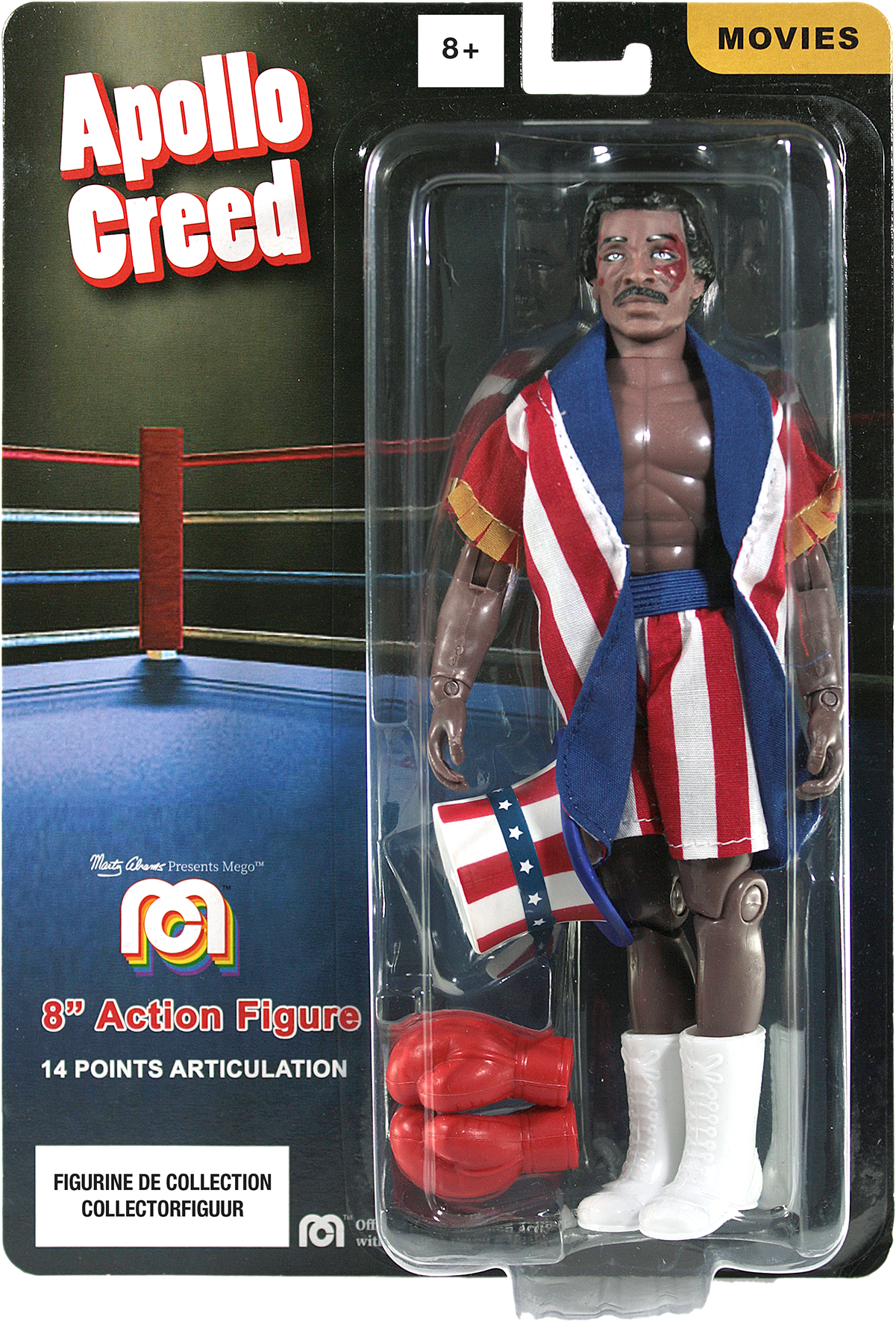 Mego, Figurine de collection, Rocky, cinéma, Apollo Creed, Boxe