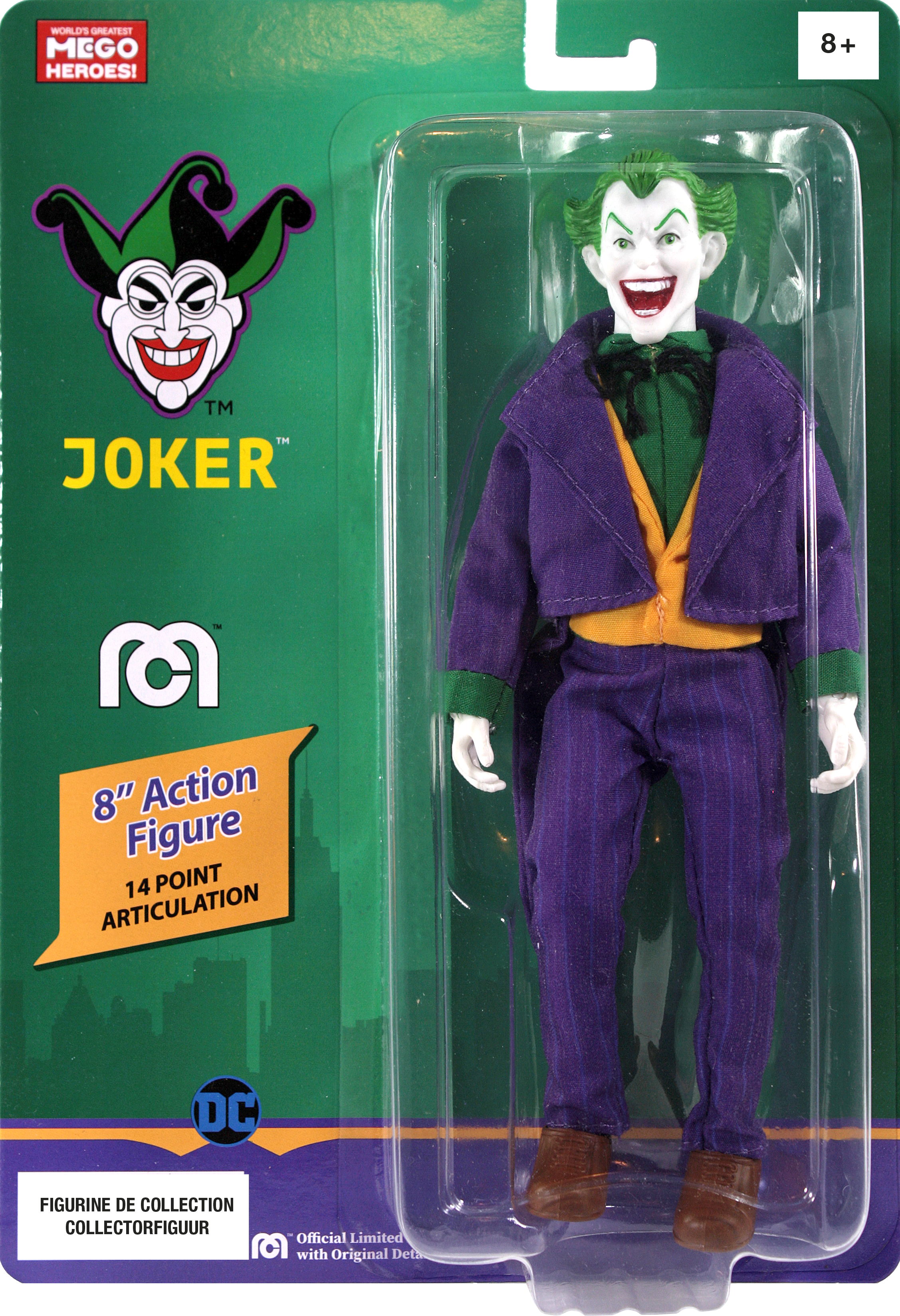 Mego, Figurine de collection, DC Comics, Batman, Joker, Super Héro, Superman