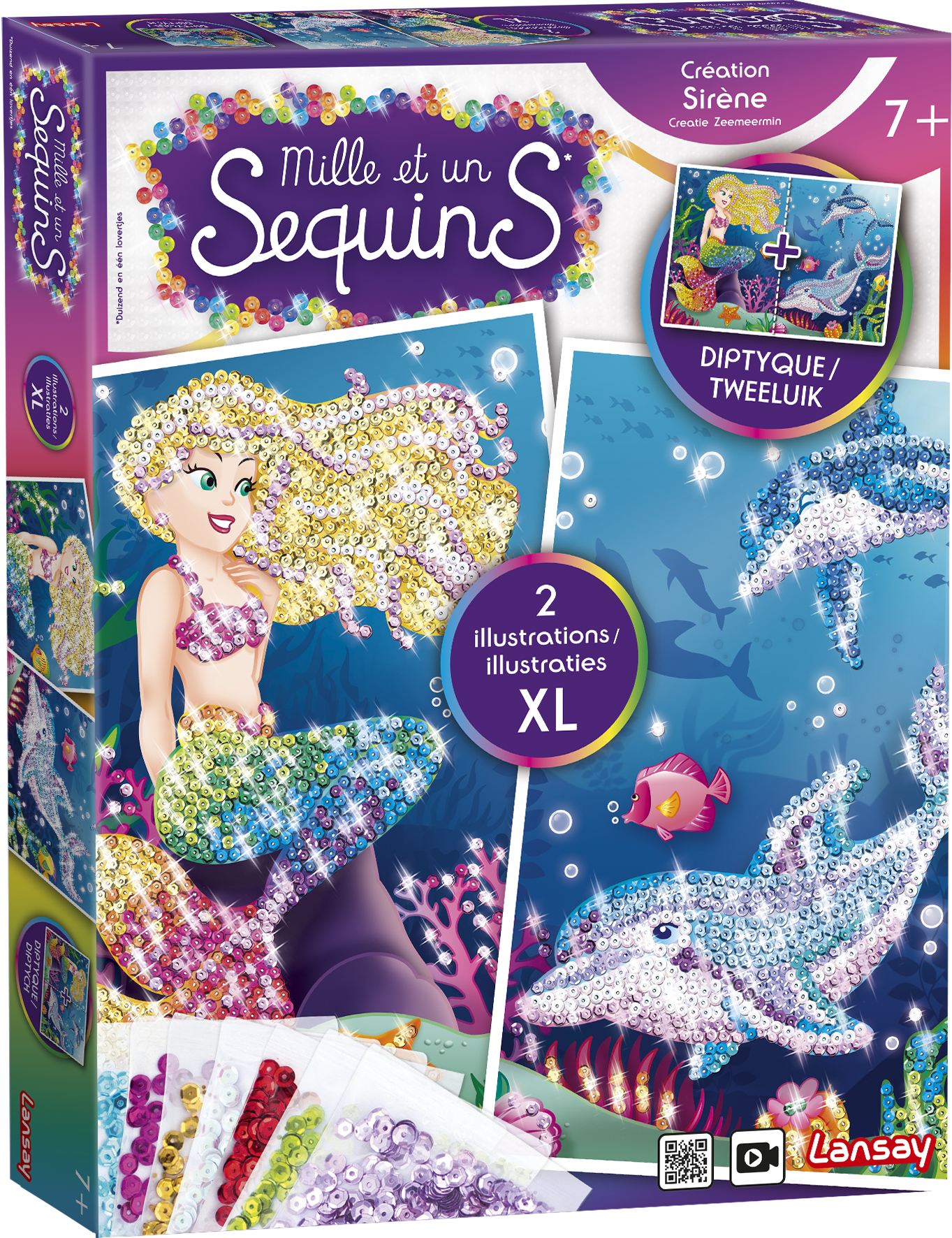 Mille et un sequins sirène paillettes