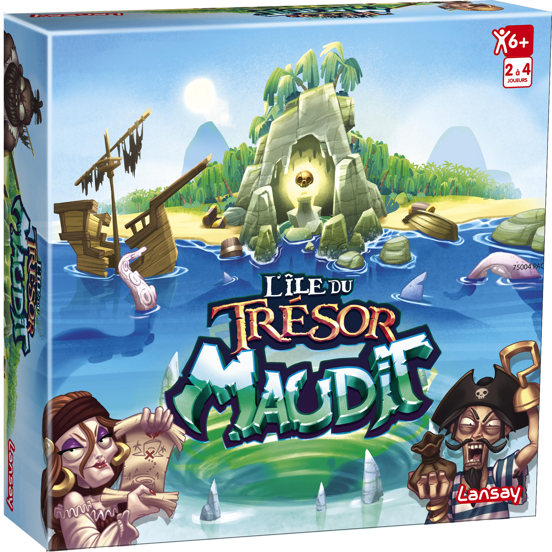 Ile du trésor maudit, jeu de société, famille, enfant, pirates, trésor, stratégie, 6 ans