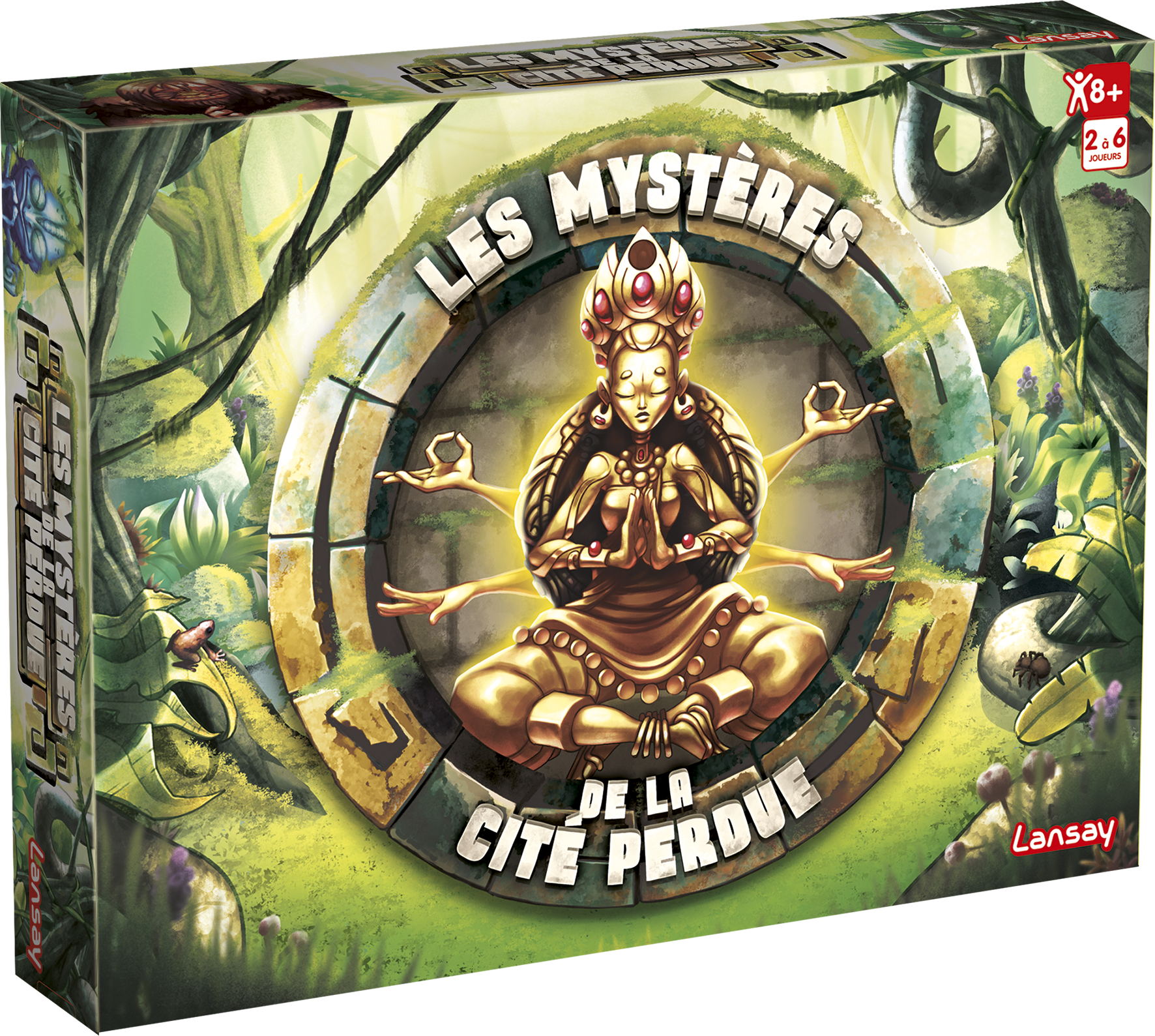 Les Mystères de la cité perdue, jeu de société, enquête, énigmes, famille, enfant, 8 ans