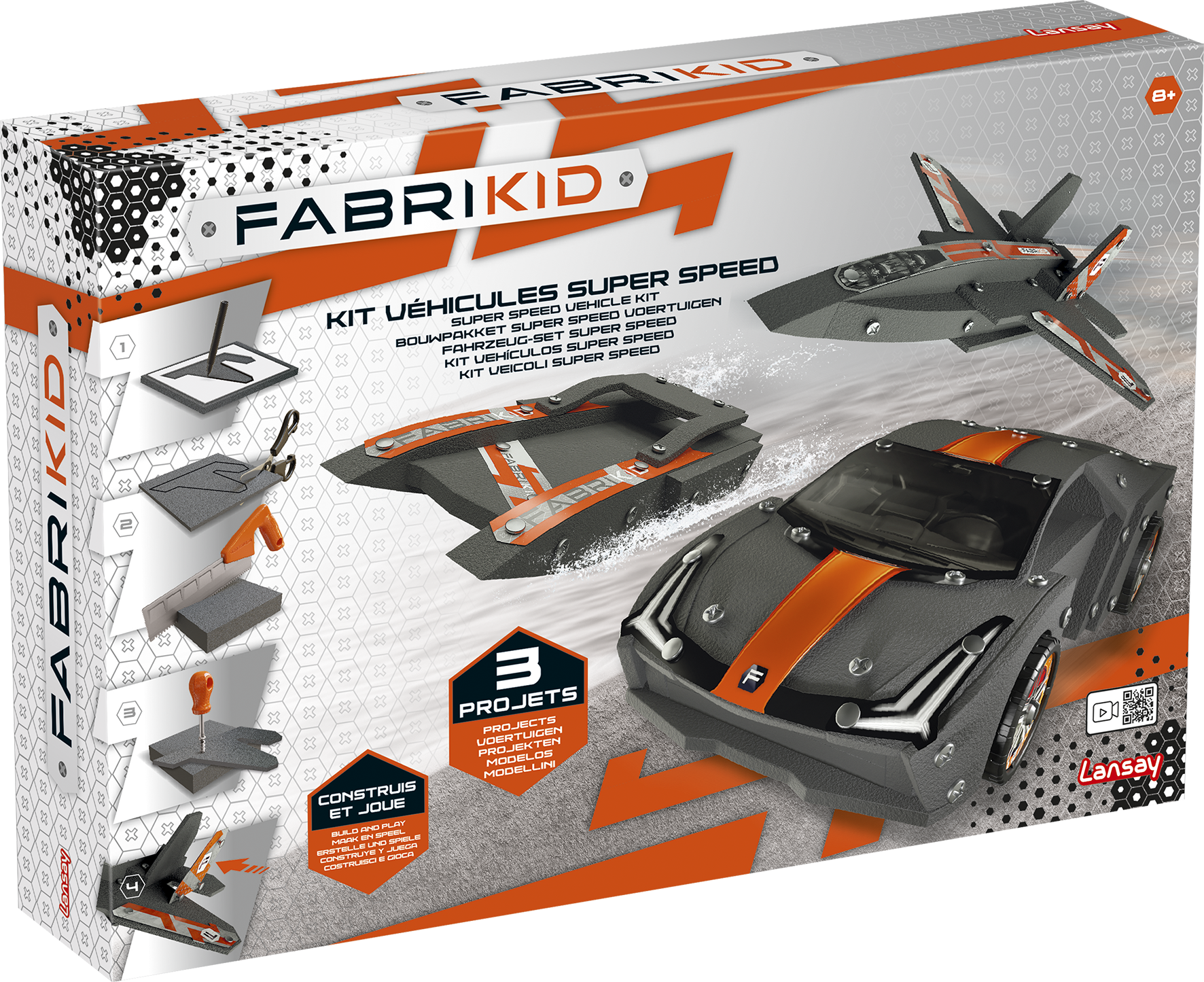 Fabrikid, jouet construction, bricolage, véhicules, avion, bateau, voiture