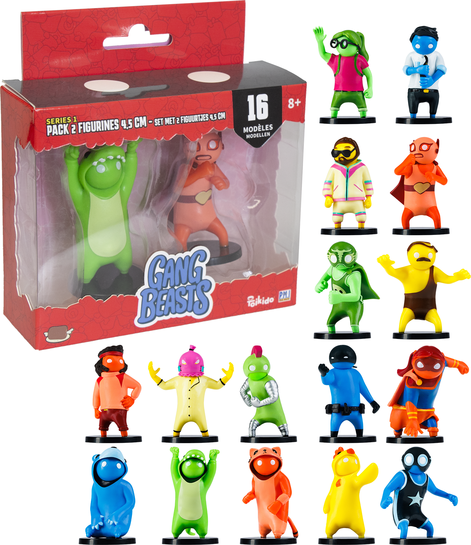 Gang Beasts, figurines, porte-clés, jeu vidéo, PC, multi-joueurs, party game, geek