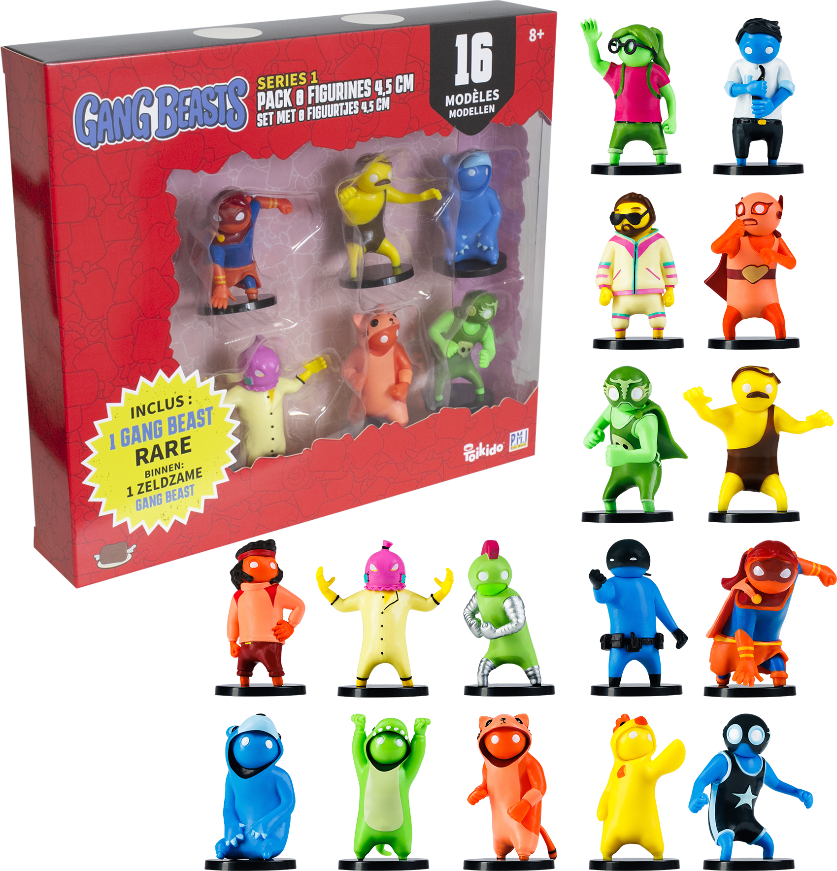 Gang Beasts, figurines, porte-clés, jeu vidéo, PC, multi-joueurs, party game, geek