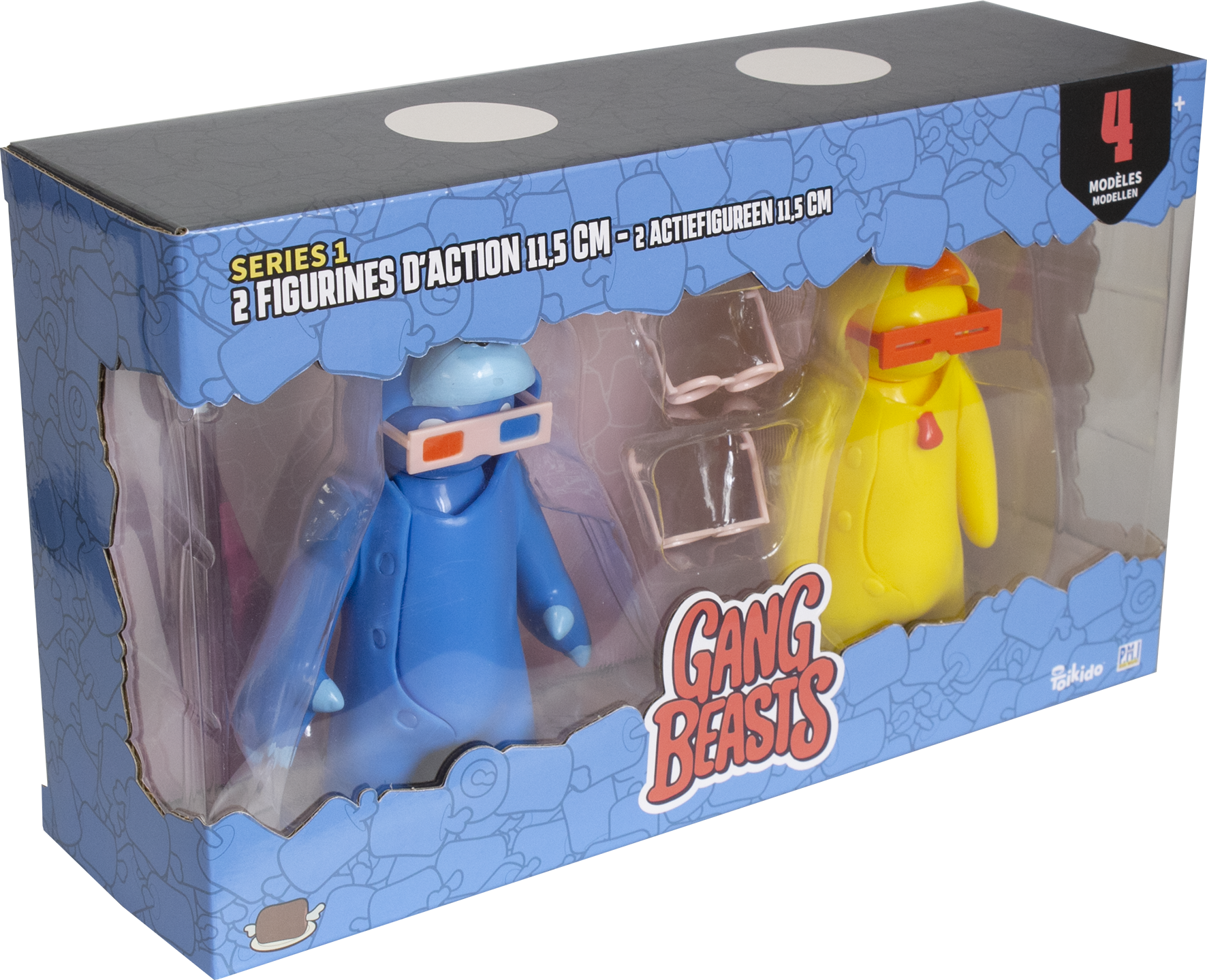 Gang Beasts, figurines, porte-clés, jeu vidéo, PC, multi-joueurs, party game, geek