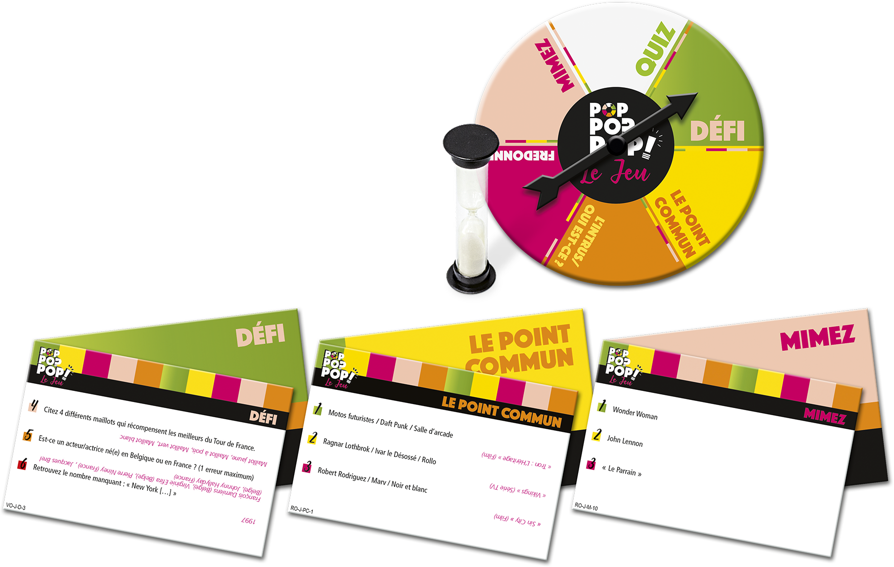 Pop pop pop, jeu de société, connaissance, famille, quiz, ambiance, jeu de soirée, culture populaire, cinéma, sport, littérature, musique