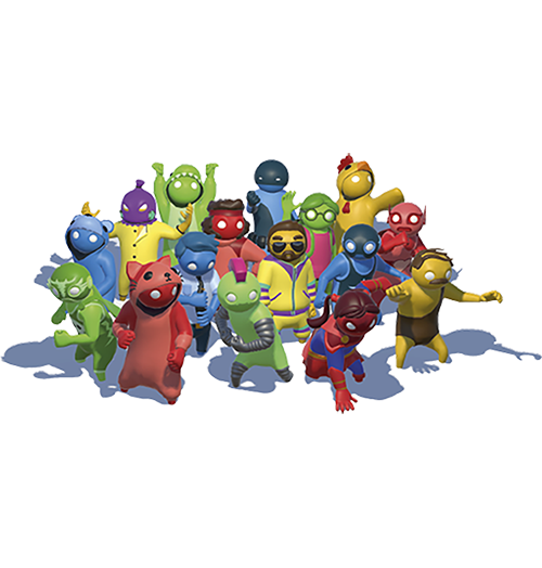 Gang Beasts, figurines, porte-clés, jeu vidéo, PC, multi-joueurs, party game, geek