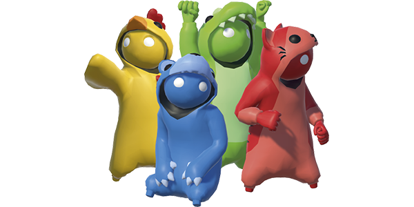 Gang Beasts, figurines, porte-clés, jeu vidéo, PC, multi-joueurs, party game, geek