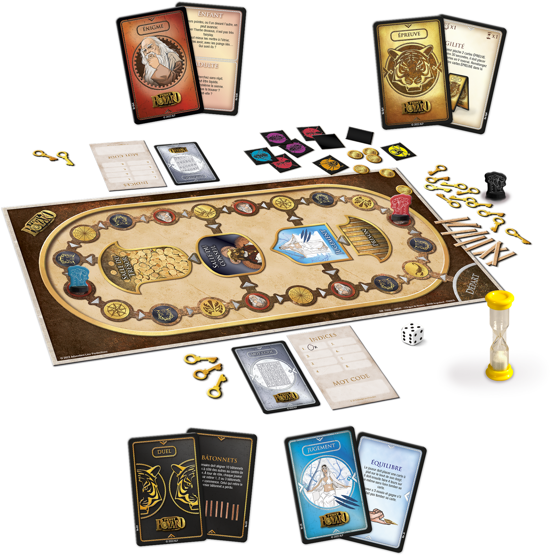 Fort Boyard, Jeu de société, émission TV, Père Fouras, énigmes