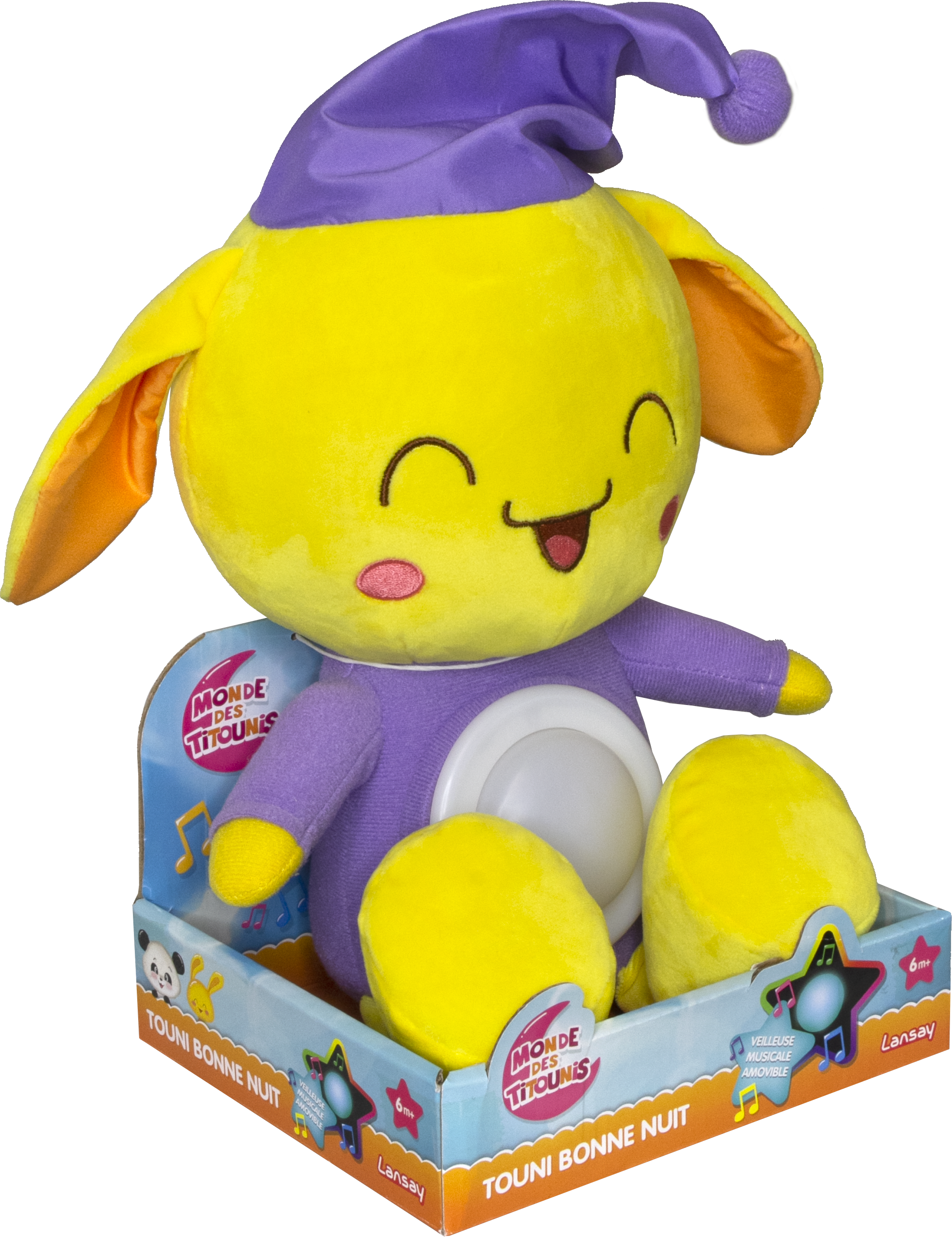 Titounis, Peluche, Doudou, Nuit, 1er âge, bébé, comptine, veilleuse, musique, lumière, sieste, éveil