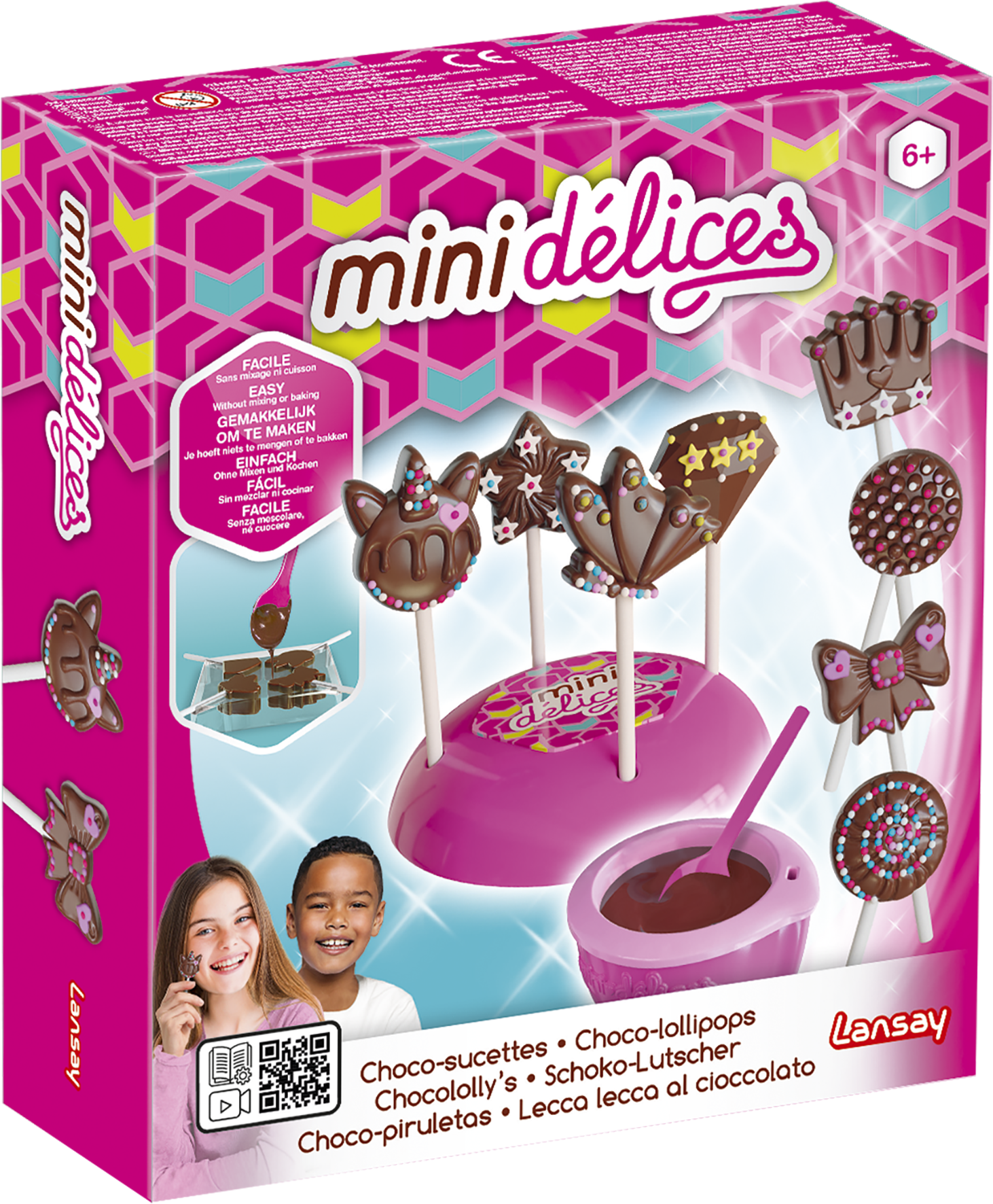 mini délices, sucettes, chocolat, cuisine enfant, bonbon