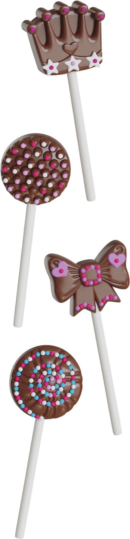 mini délices, sucettes, chocolat, cuisine enfant, bonbon