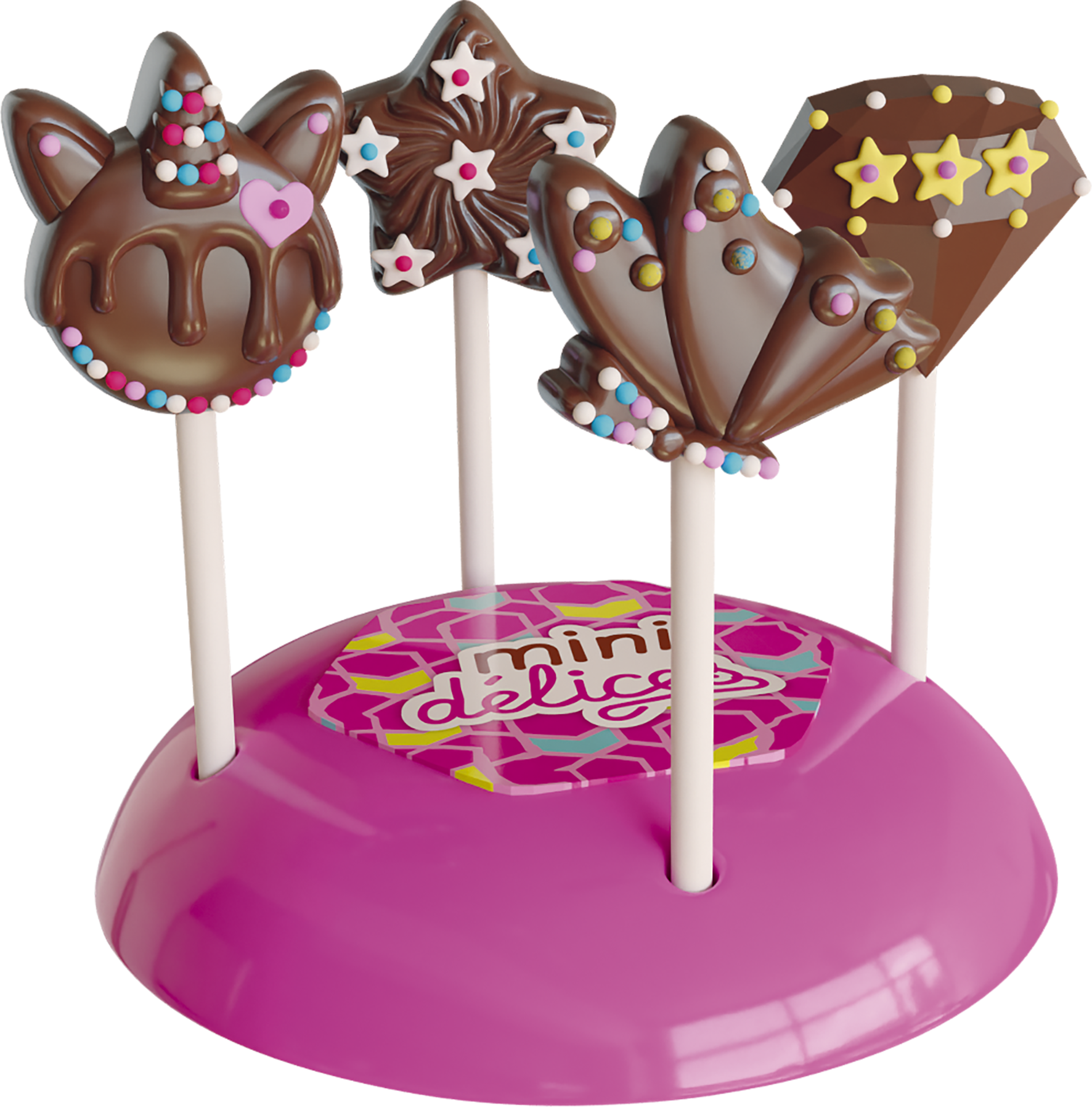 mini délices, sucettes, chocolat, cuisine enfant, bonbon