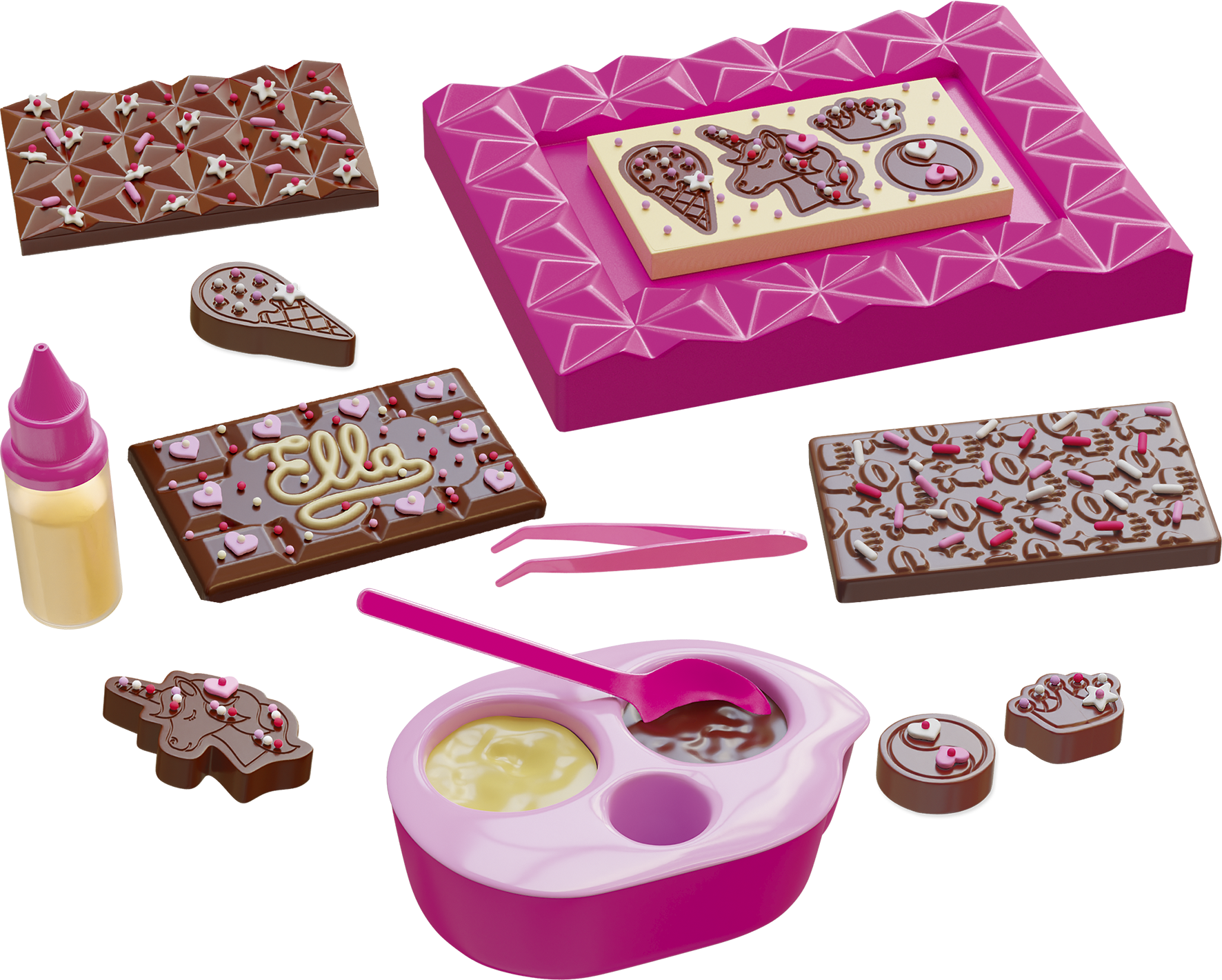 Mini Délices, tablette de chocolat, pâtisserie enfant, chocolat, bonbon, loisir créatif