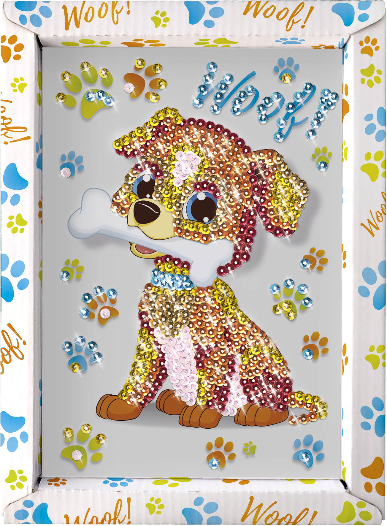 Collection Sequins, loisirs créatifs, cadre, déco, chambre, famille, activité enfant, 6 ans