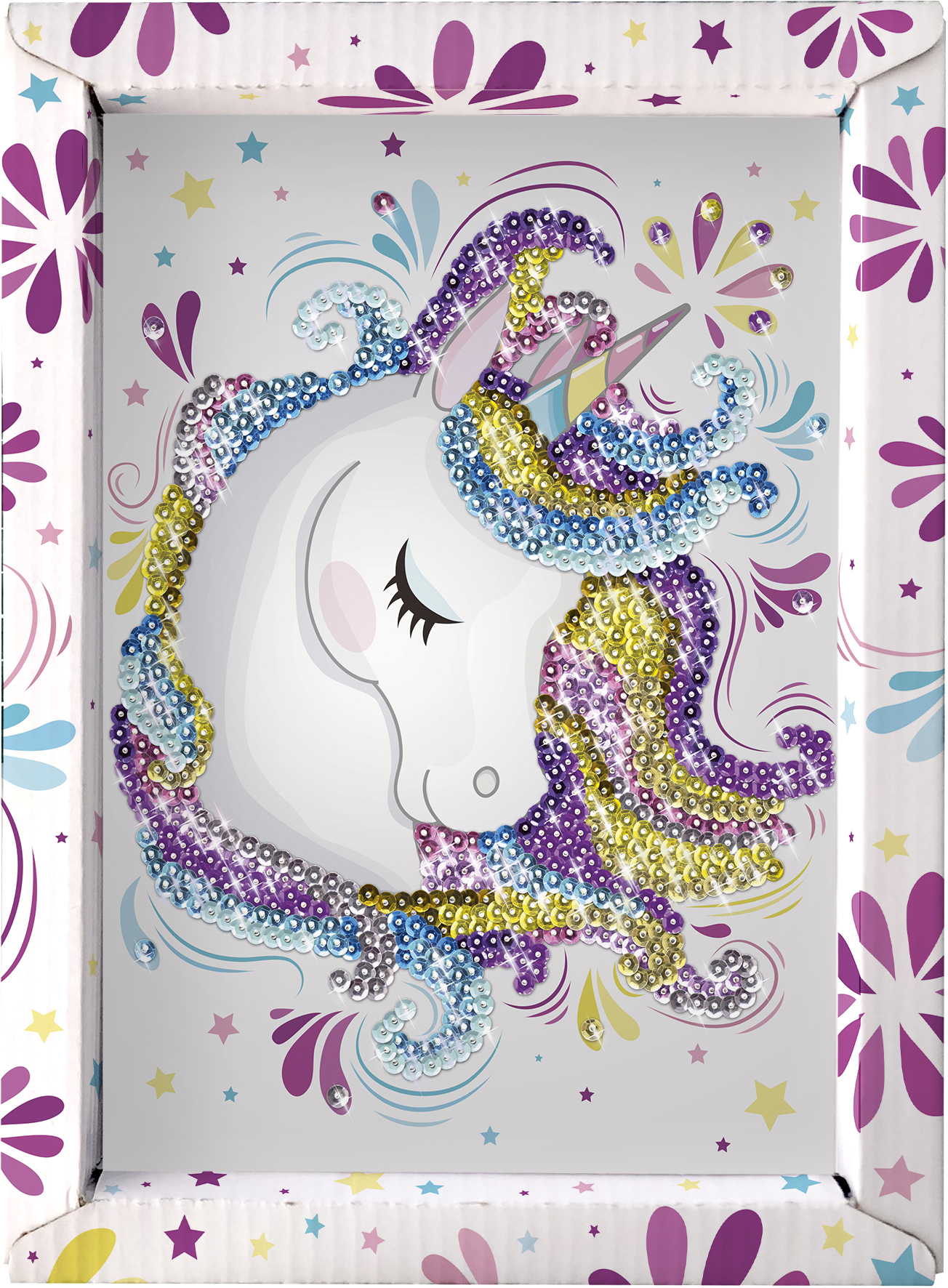 Collection Sequins, loisirs créatifs, cadre, déco, chambre, famille, activité enfant, 6 ans