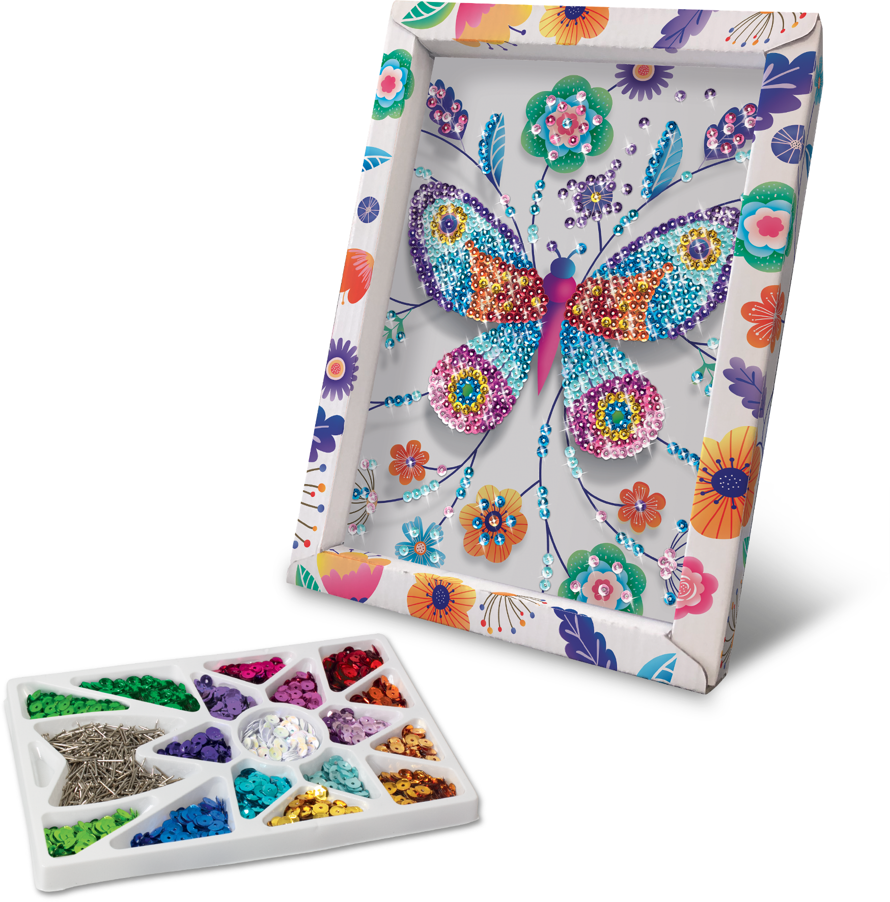 Collection Sequins, loisirs créatifs, cadre, déco, chambre, famille, activité enfant, 6 ans