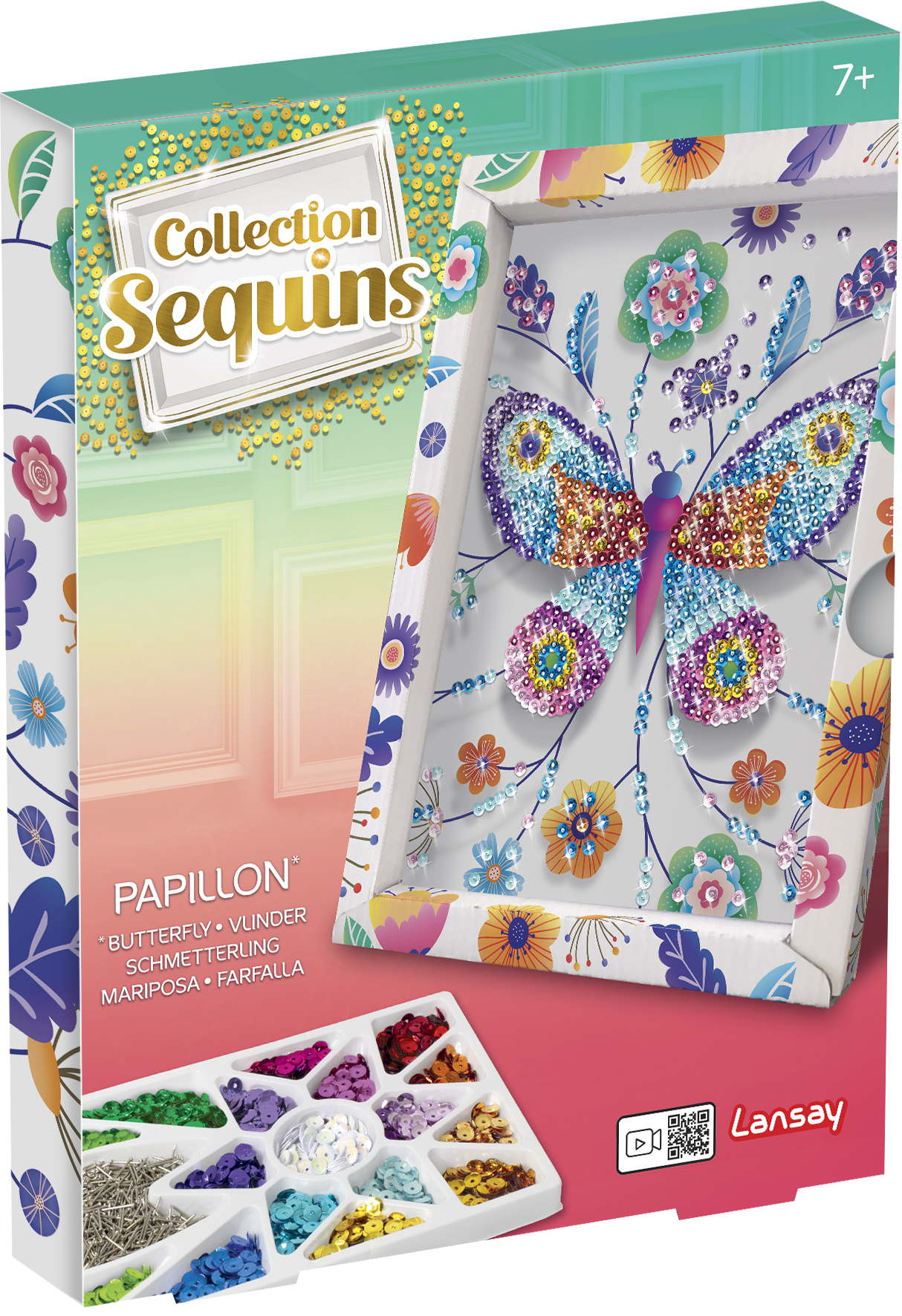 Collection Sequins, loisirs créatifs, cadre, déco, chambre, famille, activité enfant, 6 ans