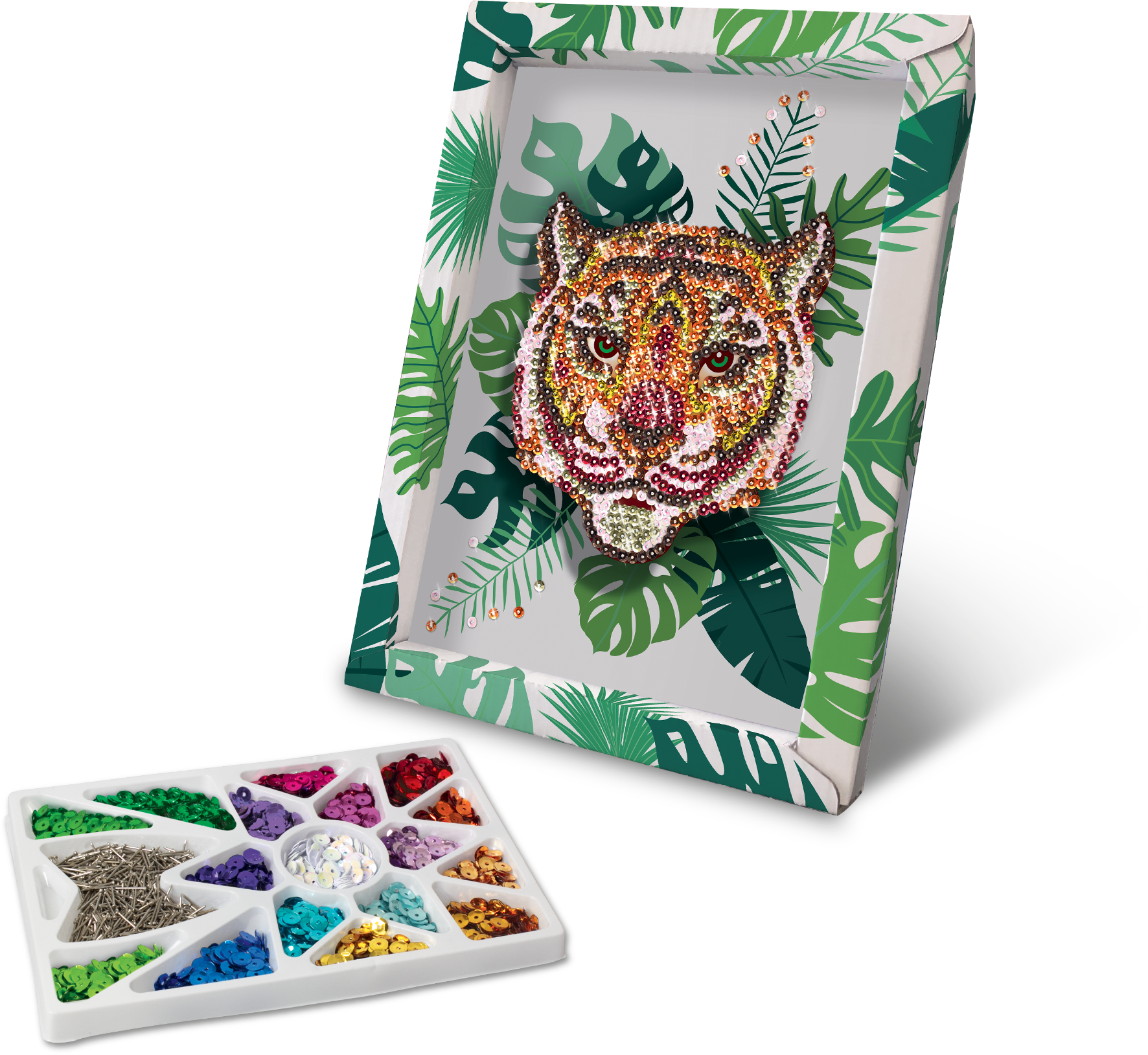 Collection Sequins, loisirs créatifs, cadre, déco, chambre, famille, activité enfant, 6 ans