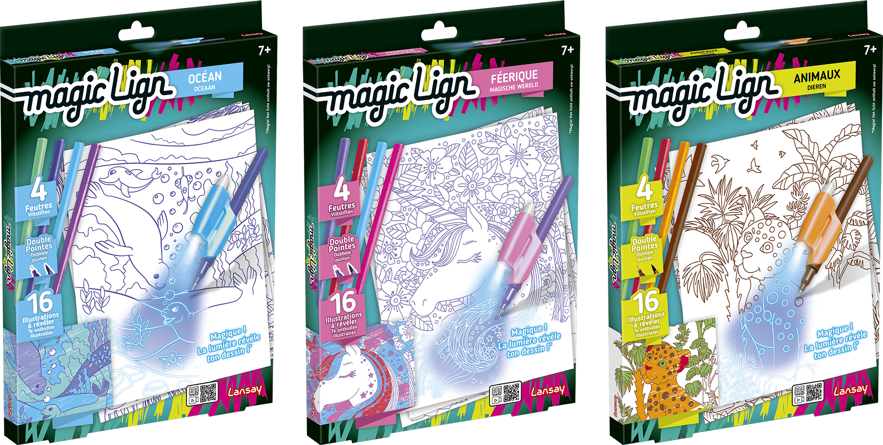 Magic lign, dessin, loisirs créatif, enfant, coloriage, feutres