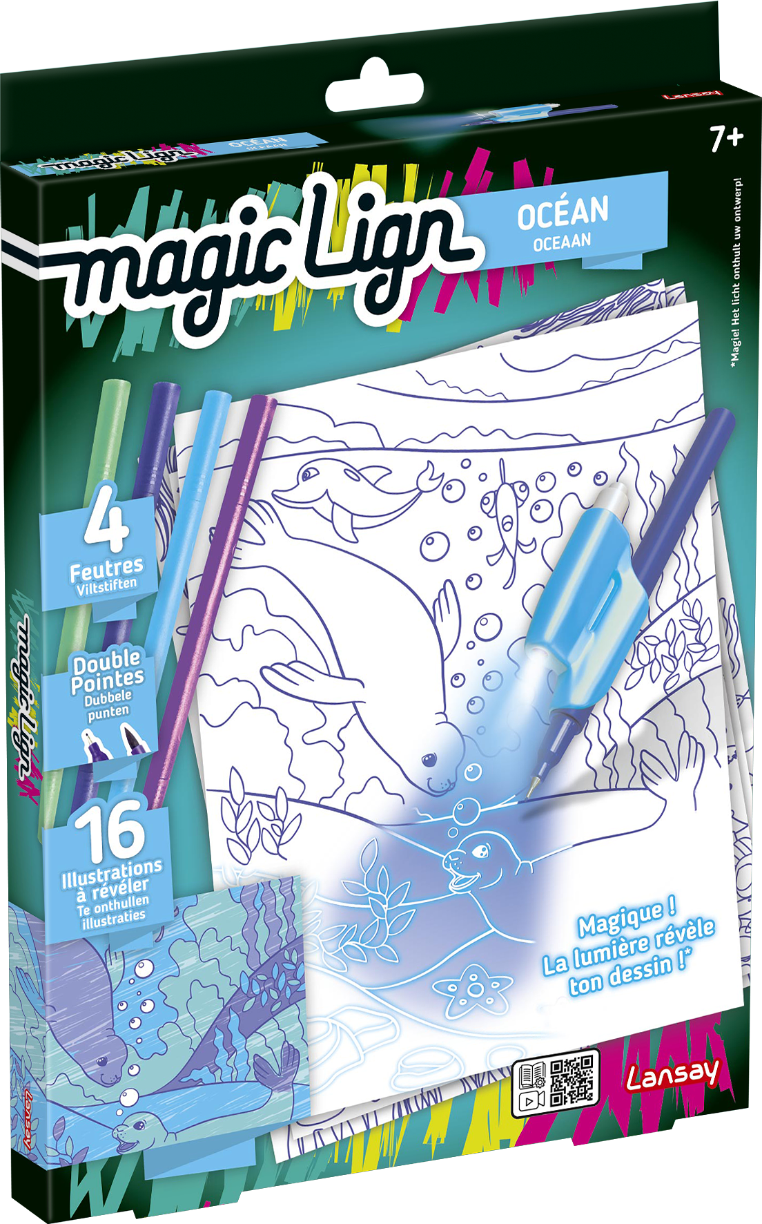 Magic lign, dessin, loisirs créatif, enfant, coloriage, feutres