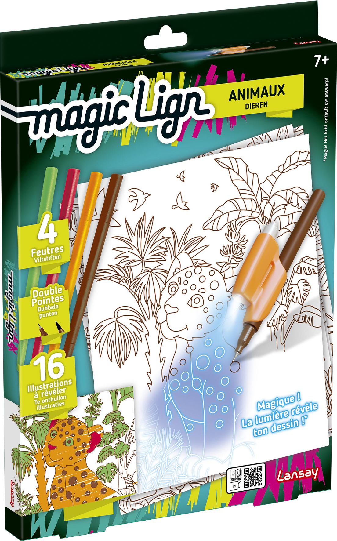 Magic lign, dessin, loisirs créatif, enfant, coloriage, feutres, océan, féérique, animaux