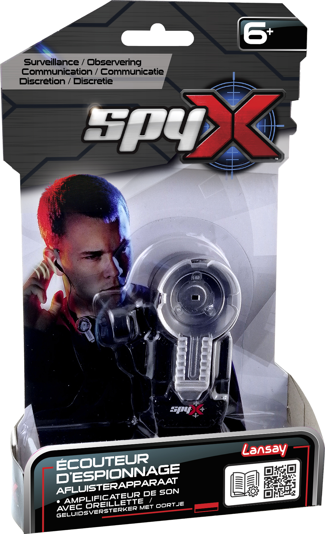 Spy X, espion, accessoire espionnage, enfant, jumelles, talkie walkie, alarme