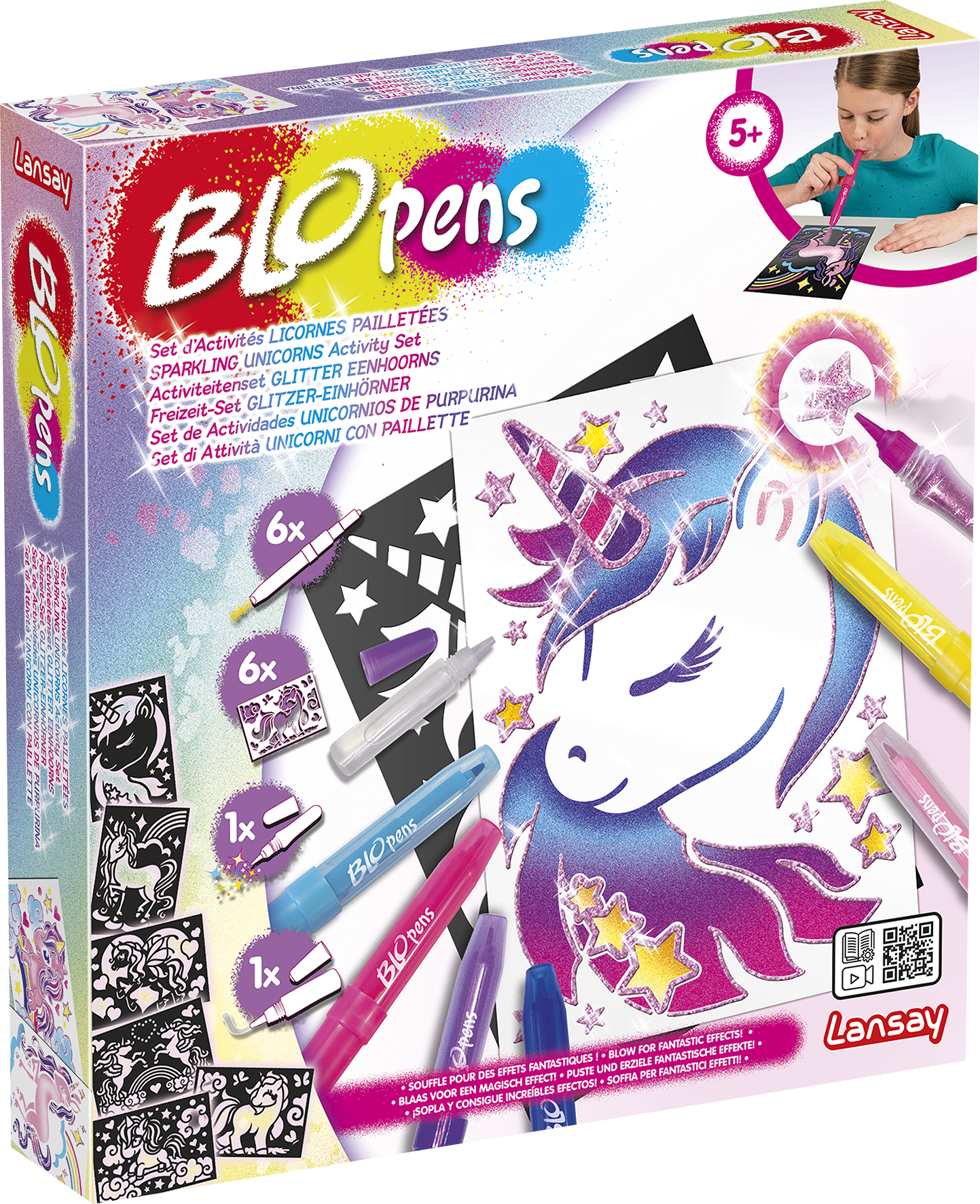 Blopens, Créativité, dessins, coloriage, enfant, paillette, loisirs créatifs, licorne