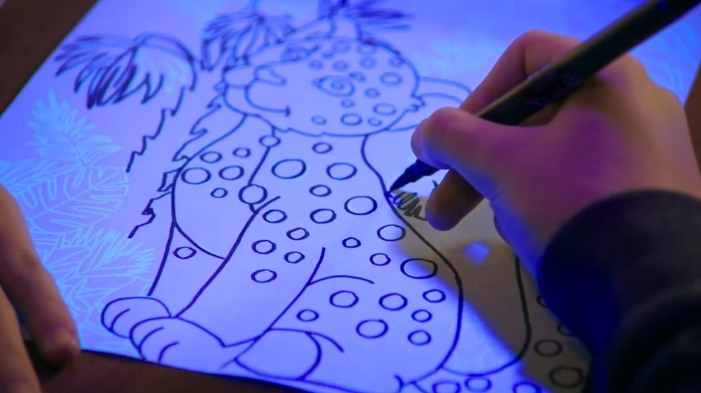 Magic lign, dessin, loisirs créatif, enfant, coloriage, feutres, océan, féérique, animaux