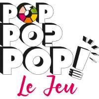 Pop Pop Pop, jeu de société, connaissance, quiz, défis, mimer, fredonner, culture générale, famille, adulte, cinéma, musique, littérature, série TV, célébrités