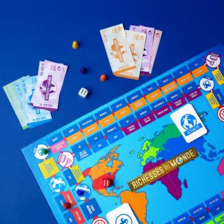 Richesses du Monde, jeu de plateau, argent, action